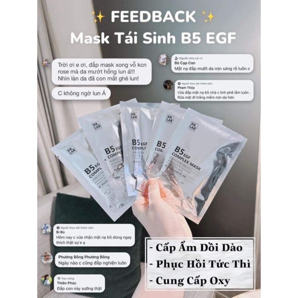 KR.LAB B5 EGF Complex Mask Immediately Hydrates, 5 pcs.